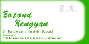 botond mengyan business card